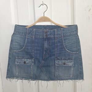 Levi's Blue Denim Mini Skirt
